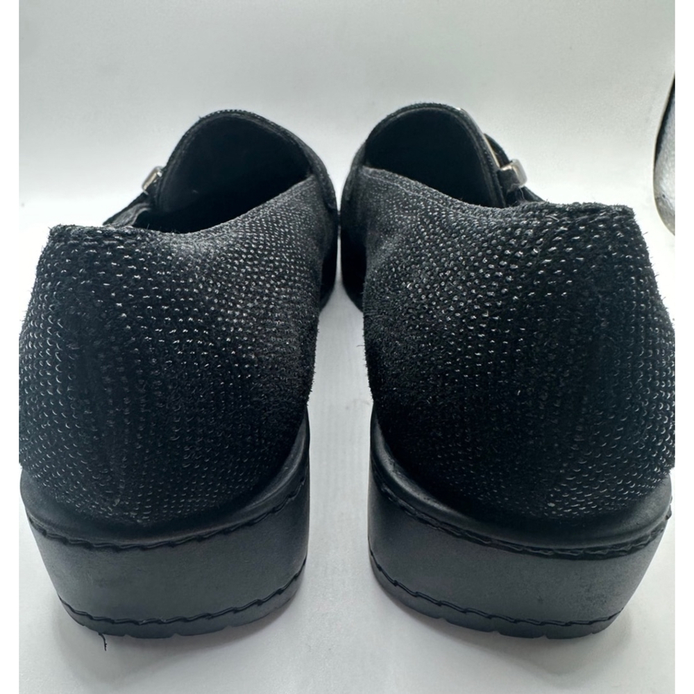 Stuart Weitzman Black micro beaded buckle loafers hSize 6.5 - Picture 4 of 11